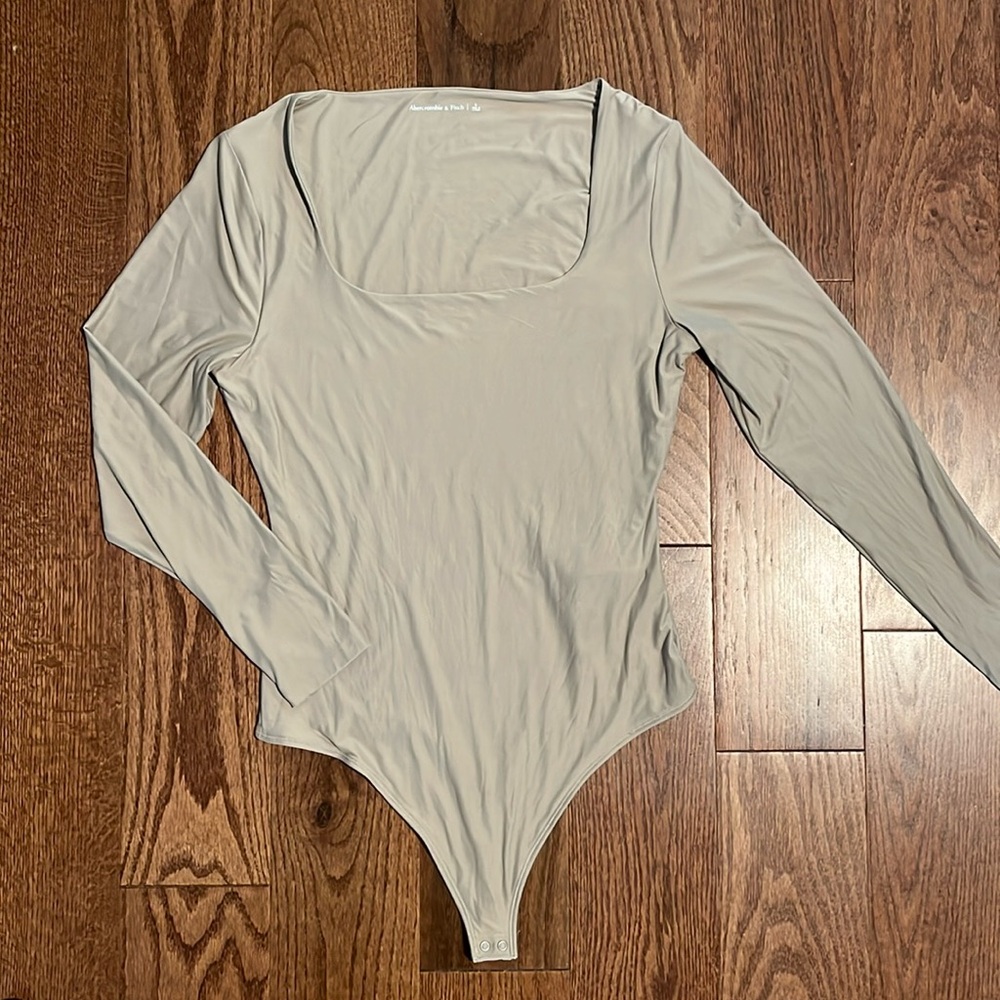 Abercrombie square neck soft matte body suit